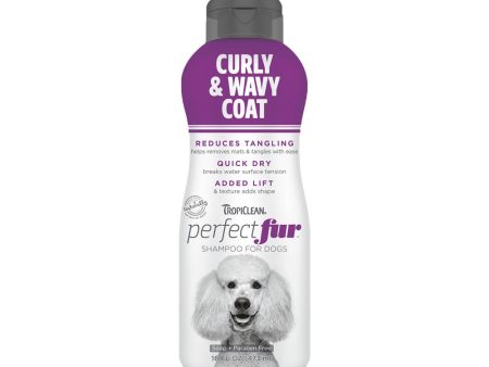 15% OFF: Tropiclean Perfect Fur Curly & Wavy Coat Dog Shampoo 16oz Hot on Sale