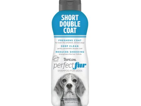 15% OFF: Tropiclean Perfect Fur Short Double Coat Dog Shampoo 16oz Online Sale