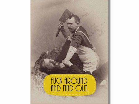 Fuck Around and Find Out Postcard Online now