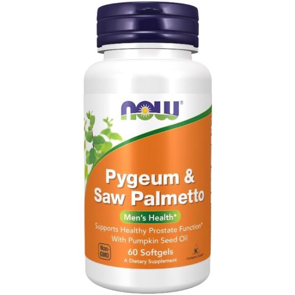 Pygeum 50 mg & Saw Palmetto 160 mg Extracts 60 Softgels Online now