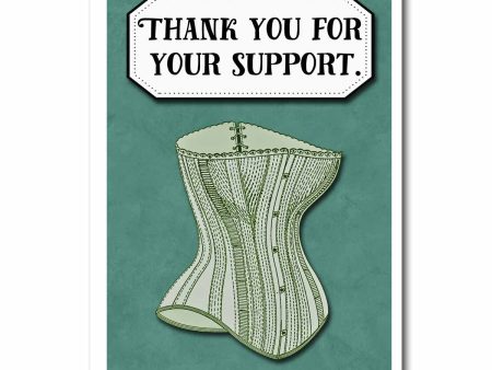 Thank You For Your Support Blank Greeting Card Supply