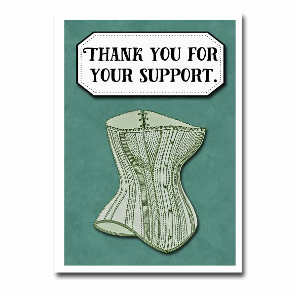 Thank You For Your Support Blank Greeting Card Supply