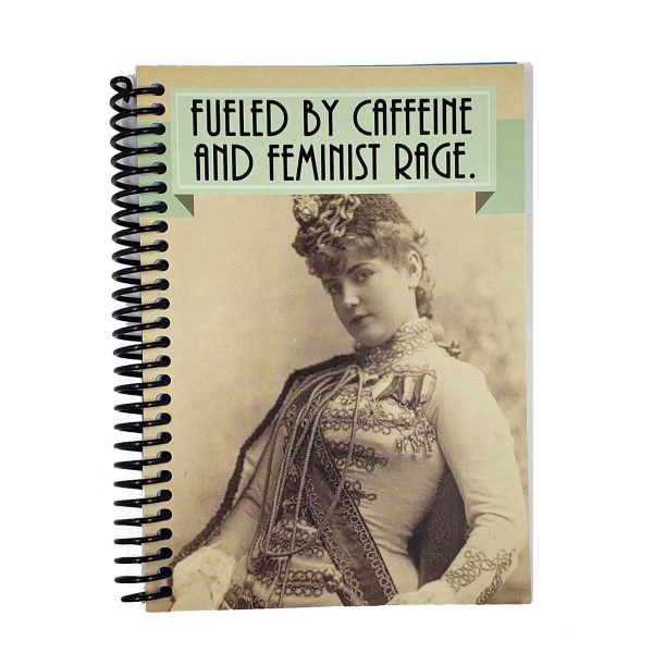 Caffeine and Feminist Rage 5x7 Notebook Online now