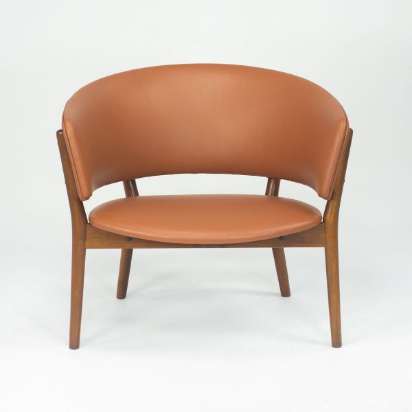 1950s ND83 Lounge Chair by Nanna and Jørgen Ditzel for Knud Willadsen in Oak with Cognac Leather Discount