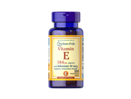 Vitamin E 400 IU & Selenium 50 mcg 100 Rapid Release Softgels Online Hot Sale