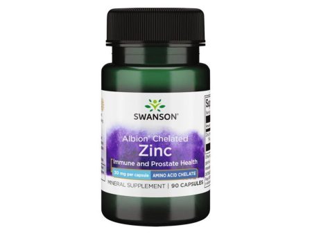 Zinc - 30 mg 90 capsules Albion Chelated Supply