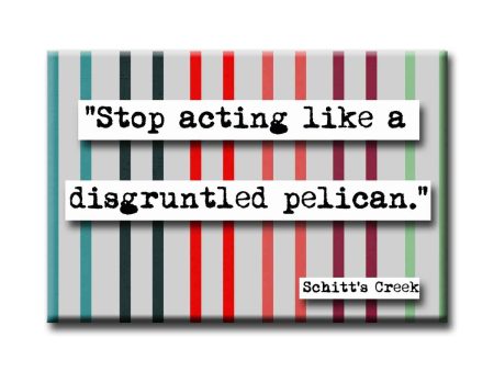 Schitt s Creek Disgruntled Pelican Quote Refrigerator Magnet Fashion