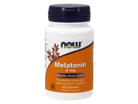 Melatonin 3 mg 60 vege capsules Hot on Sale