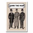 Damn the Man Blank Greeting Card NSFW Online Hot Sale