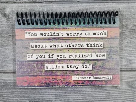 Eleanor Roosevelt Worry Blank 4x6 Notepad Hot on Sale