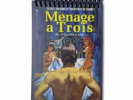 Ménage a Trois Pulp Cover Blank 4x6 Notepad on Sale