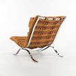 1960s Lounge Chair and Ottoman attributed to Arne Norell as Ari Chair with New Cognac Leather Fashion