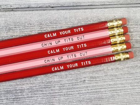 Calm Your Chin Up Tits Pencils Set - CLEARANCE For Cheap