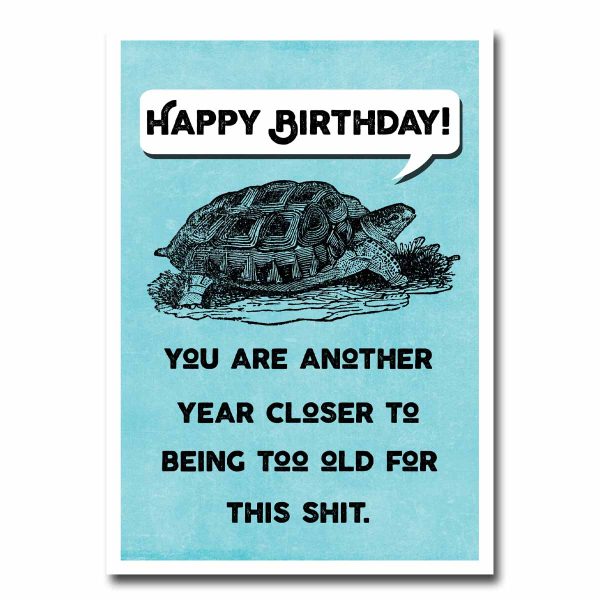 Too Old Birthday Card Greeting Card NSFW Cheap