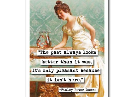 Finley Peter Dunne The Past Quote Blank Greeting Card For Sale