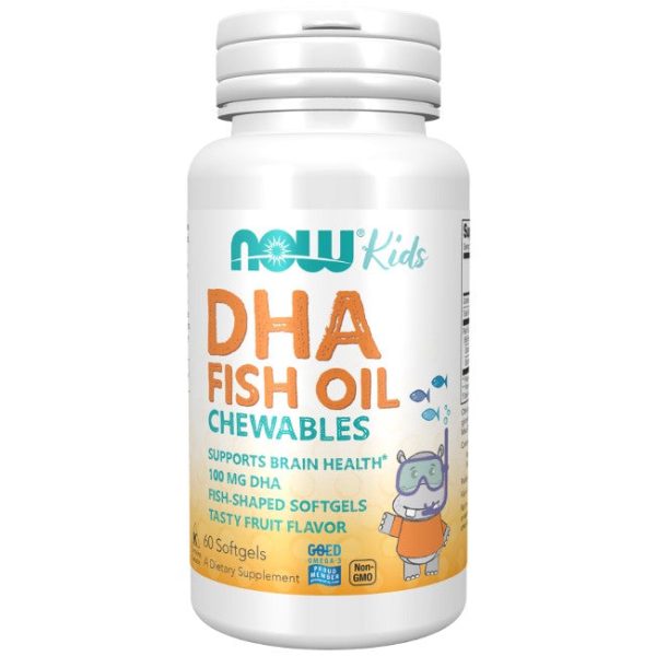 DHA 100 mg Kids Fish Oil 60 Chewable Softgels Online