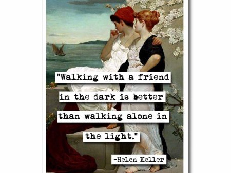 Helen Keller Quote Blank Greeting Card Online