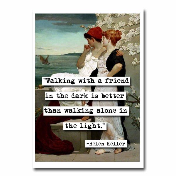 Helen Keller Quote Blank Greeting Card Online