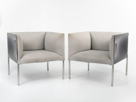 2010s Pair of HO71 Hollow Armchairs by Patricia Urquiola for B & B Italia in Fabric Supply