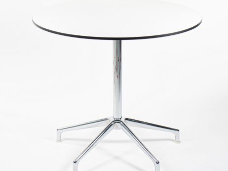 2013 Lotus Round Dining Table by Jasper Morrison for Cappellini in White Laminate For Discount