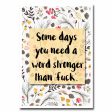 Need a Stronger Word Blank Greeting Card NSFW Online