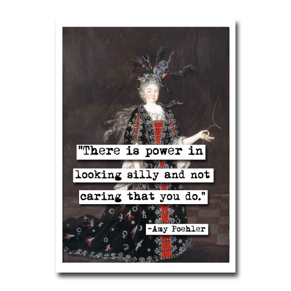 Amy Poehler Silly Quote Blank Greeting Card Sale