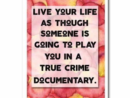 Live Your Life Blank Greeting Card NSFW Cheap