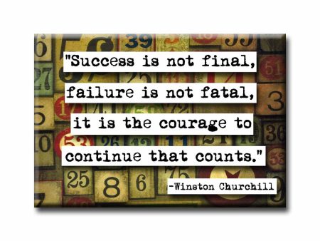 Winston Churchill Quote Magnet For Cheap