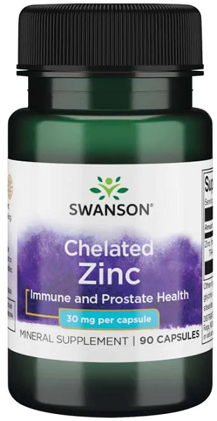 Zinc - 30 mg 90 capsules Albion Chelated Supply