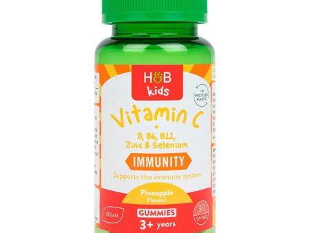 Holland & Barrett Kids Vitamin C Immune Support Pineapple Flavour 30 Gummies For Discount