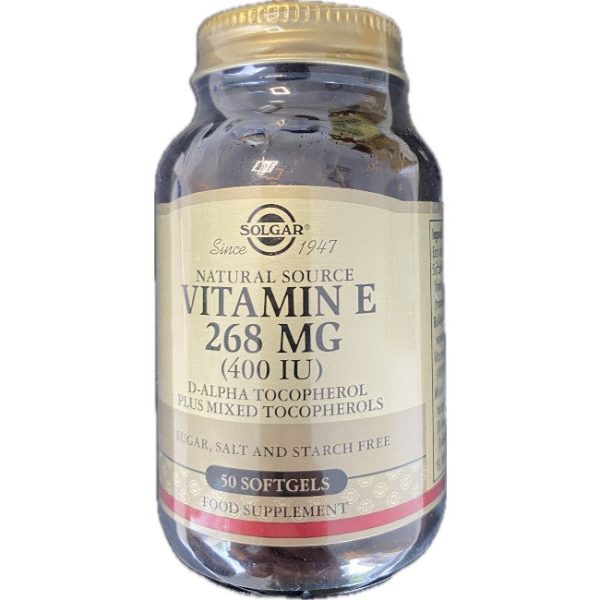 Vitamin E 268 mg (400 IU) 50 Softgels Online Sale