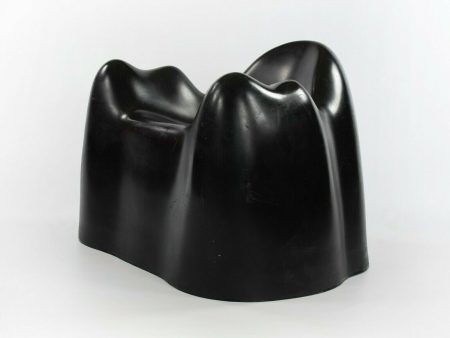 1970s Wendell Castle Molar Chair in Black Fiberglass by Northern Plastics of Syracuse Hot on Sale