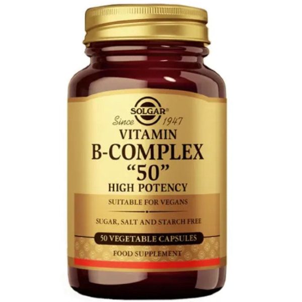 Vitamin B-50 Complex High Potency 50 Vegetable Capsules Discount