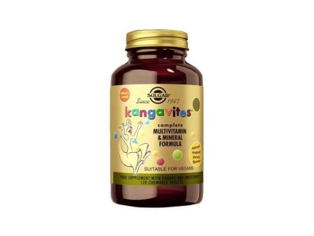 Kangavites Tropical Punch Childrens (3+) Multivitamin and Mineral Formula 60 Chewable Tablets Online Hot Sale