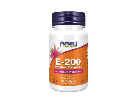 Vitamin E-200 With Mixed Tocopherols 100 Softgels For Sale