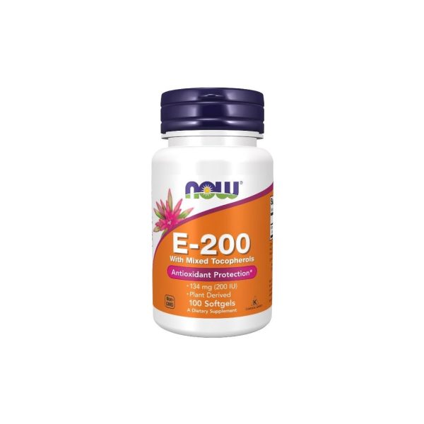 Vitamin E-200 With Mixed Tocopherols 100 Softgels For Sale