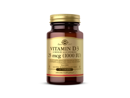 Vitamin D3 (Cholecalciferol) 25 mcg (1000 IU) 90 Tablets on Sale