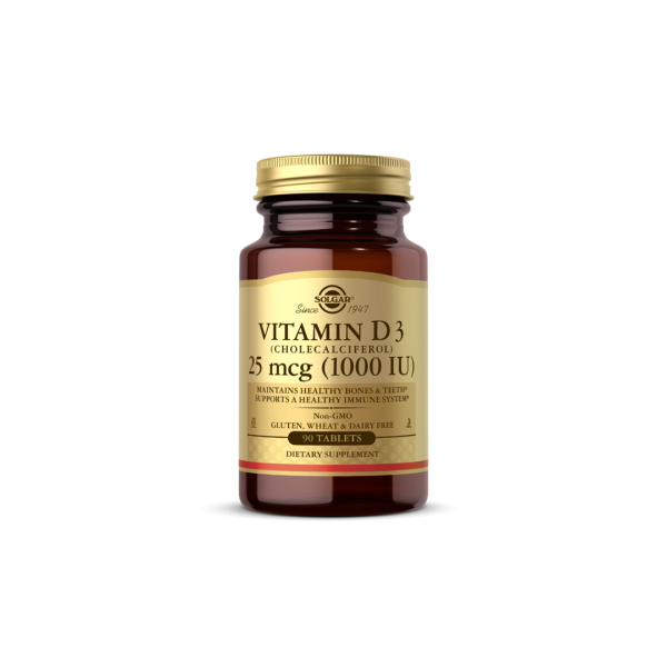 Vitamin D3 (Cholecalciferol) 25 mcg (1000 IU) 90 Tablets on Sale