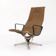 1958 Eames Aluminum Group Reclining Lounge Chair by Charles and Ray Eames for Herman Miller in Rare Saran Fabric For Discount