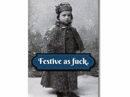 Festive as Fuck NSFW Postcard Online now