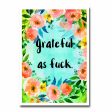 Grateful as Fuck Card Greeting Card NSFW on Sale