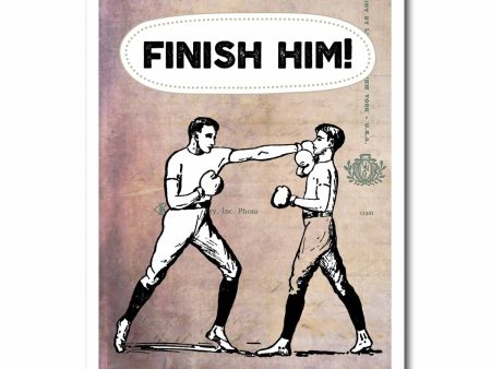 Finish Him Blank Greeting Card Hot on Sale