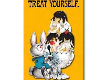 Treat Yourself Postcard For Discount