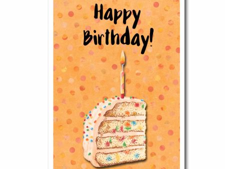 Happy Birthday Cake Blank Greeting Card Supply