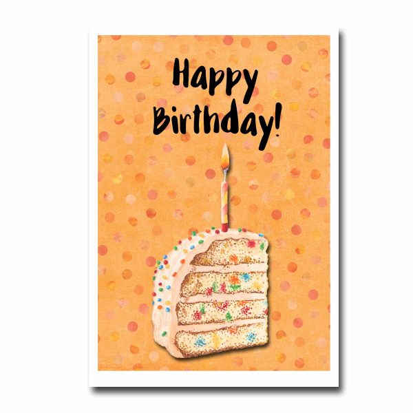 Happy Birthday Cake Blank Greeting Card Supply