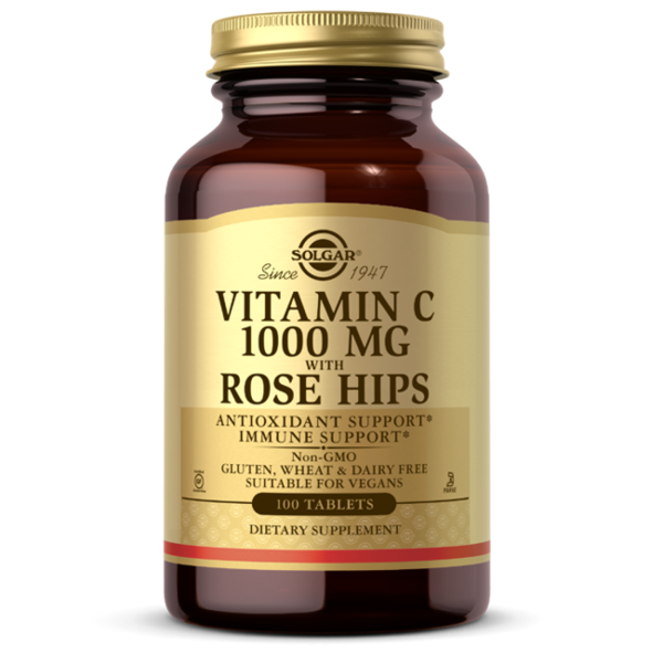 Vitamin C 1000 mg with Rose Hips 100 Tablets Hot on Sale