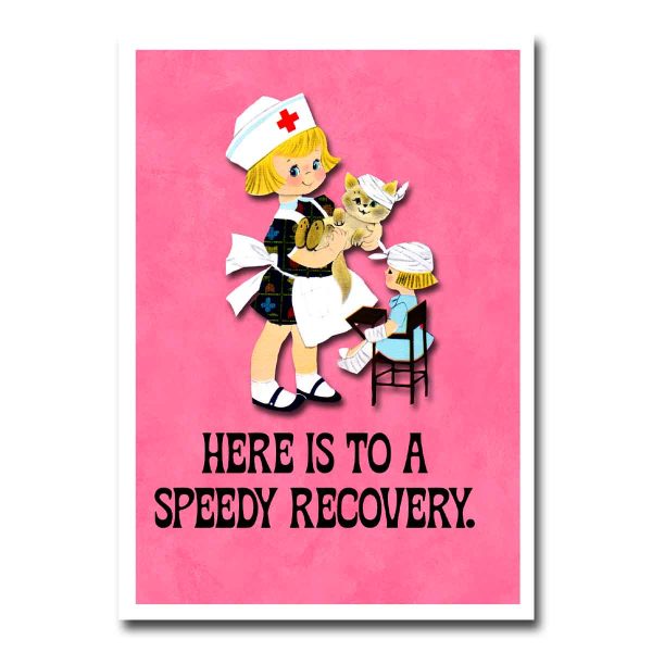 Get Well Blank Greeting Card Online now