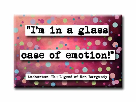 Anchorman Glass Case Quote Magnet Fashion