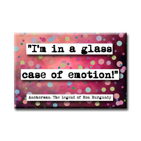 Anchorman Glass Case Quote Magnet Fashion