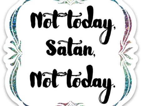 Not Today Satan Vinyl Sticker Online Hot Sale